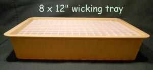8 x 12 wick tray tan