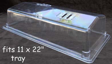 vented dome 11 x 22 tray